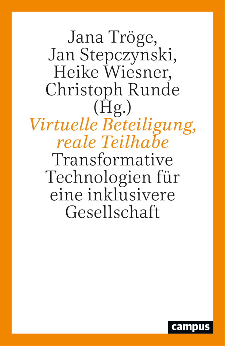 Buchcover Virtuelle Beteiligung, reale Teilhabe